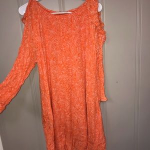 Cold Shoulder Knee Length Dress